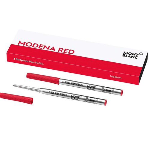 Montblanc - 2 x Ballpoint Refills (M) Modena Red